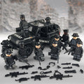 SWAT Team 12 Minifigures + Tactical Jeep Set