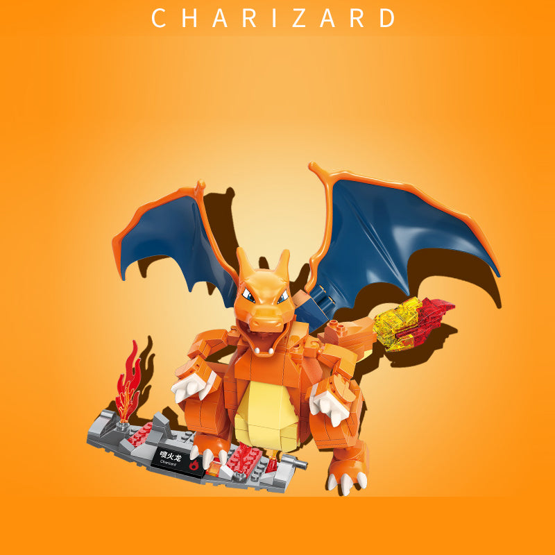 Pokemon Charizard Custom Building Blocks Set