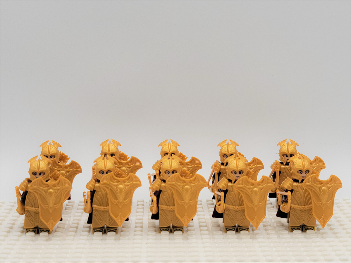 LOTR Mirkwood Elves Heavy Bow Infantry Army 10 Minifigures Set