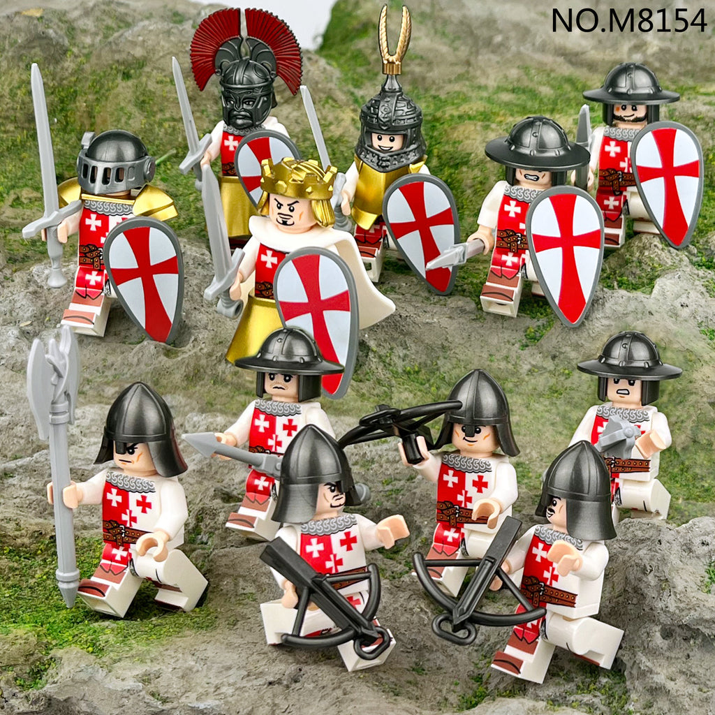 Medieval Knights and Soldiers Lot 12pcs - M8154