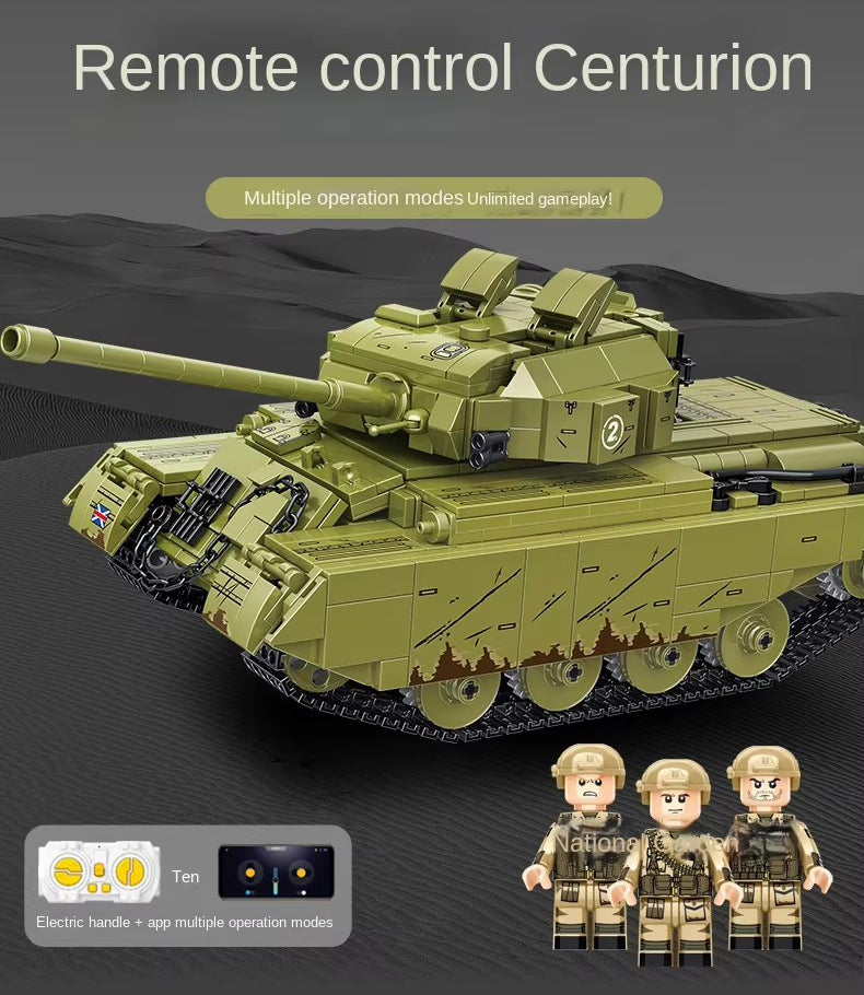 Centurion Main Battle Tank Military Army Building Block Set RC 984pcs