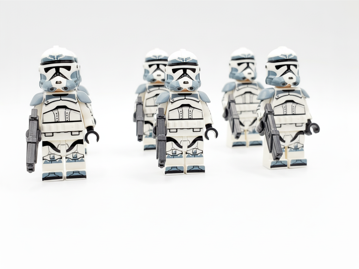 Star Wars Wolfpack Clones Armored Custom Minifigures Set