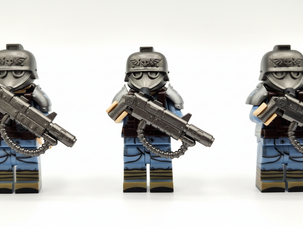 Warhammer 40K Death Korps of Krieg Instructor, Sniper, Signal Corps and Weapon Specialists 10 Minifigures Set