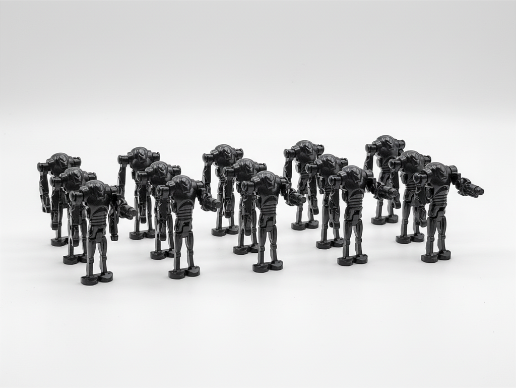 Star Wars B2 Super Battle Droids Custom Cannon Arm Set 20pcs Black and Gun Metal Gray