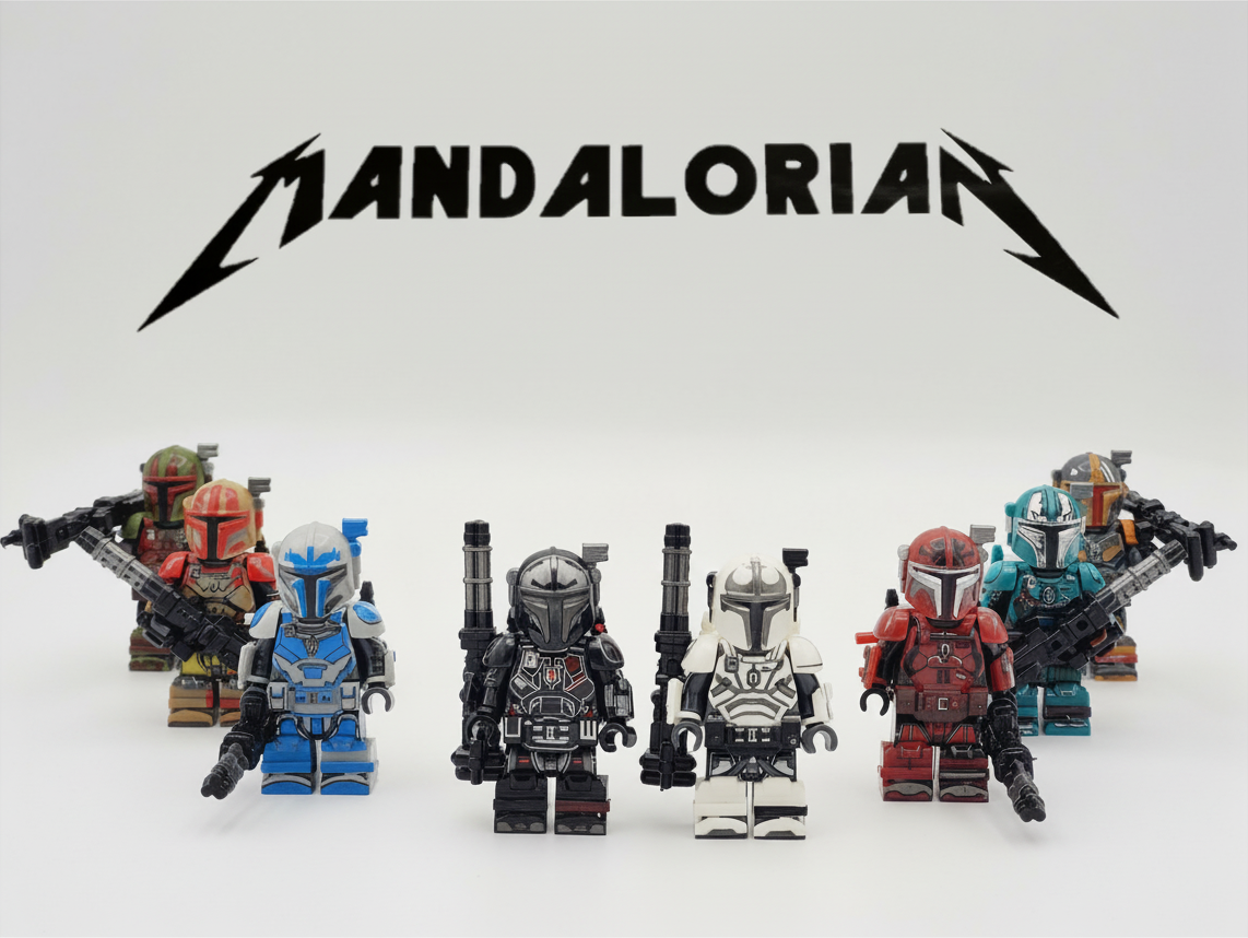 Star Wars Heavy Mandalorians Custom 8 Minifigures Set