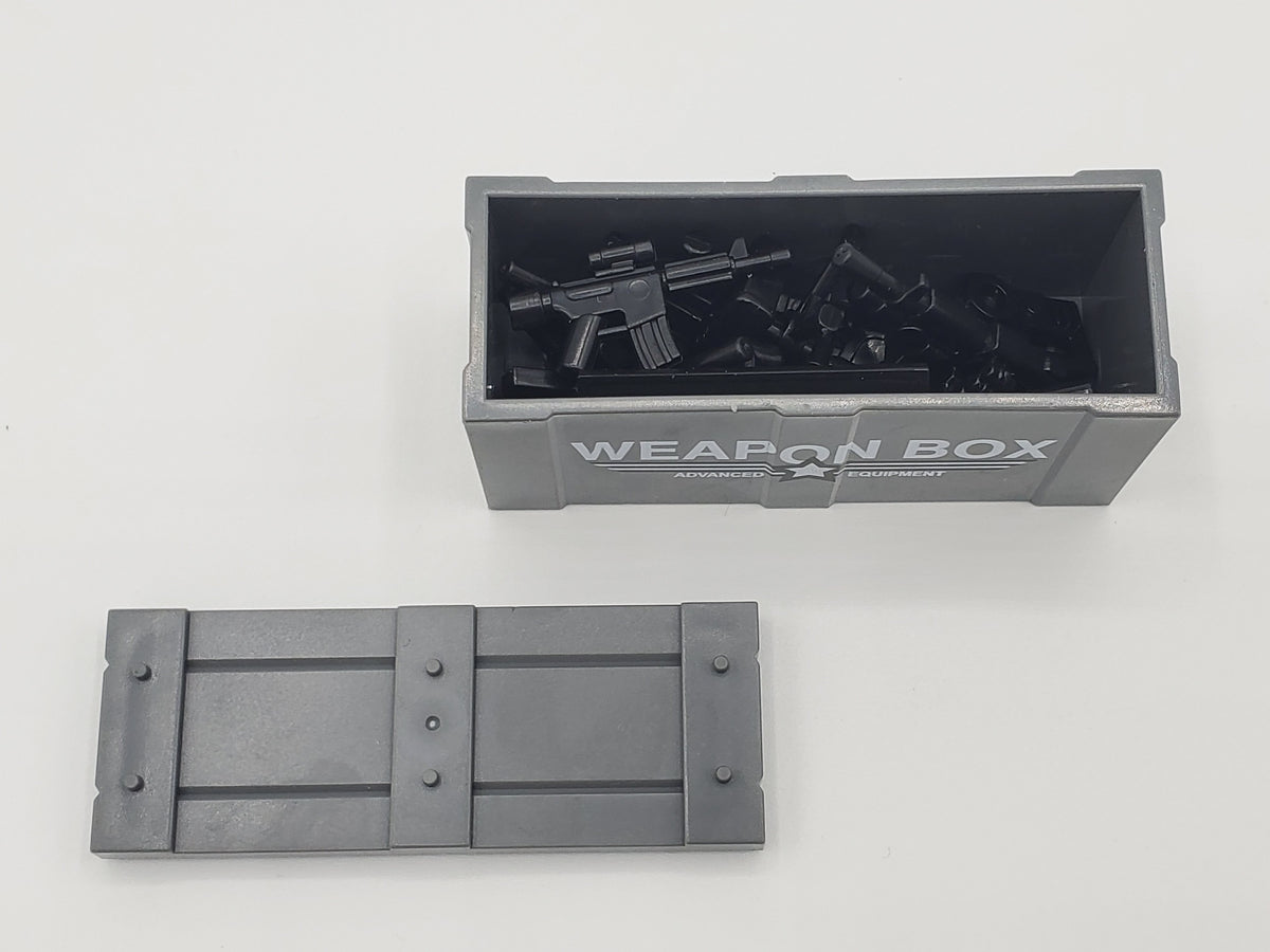 SWAT Army Weapon Boxes x2 Caches for Minifigure Weapons (Weapons not included)