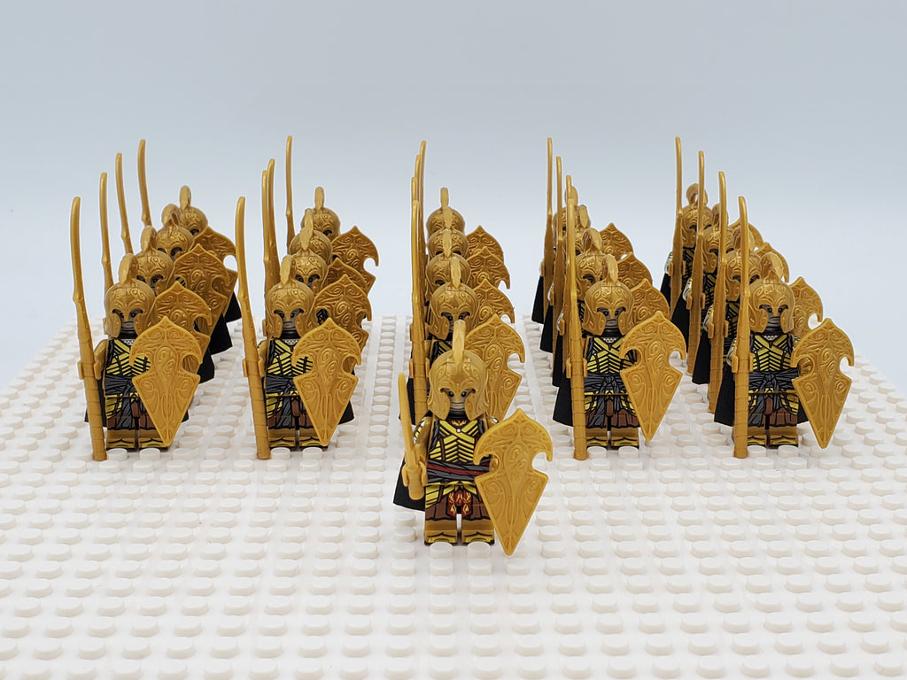 LOTR High Elves Spears Infantry Army 21 Minifigures Set