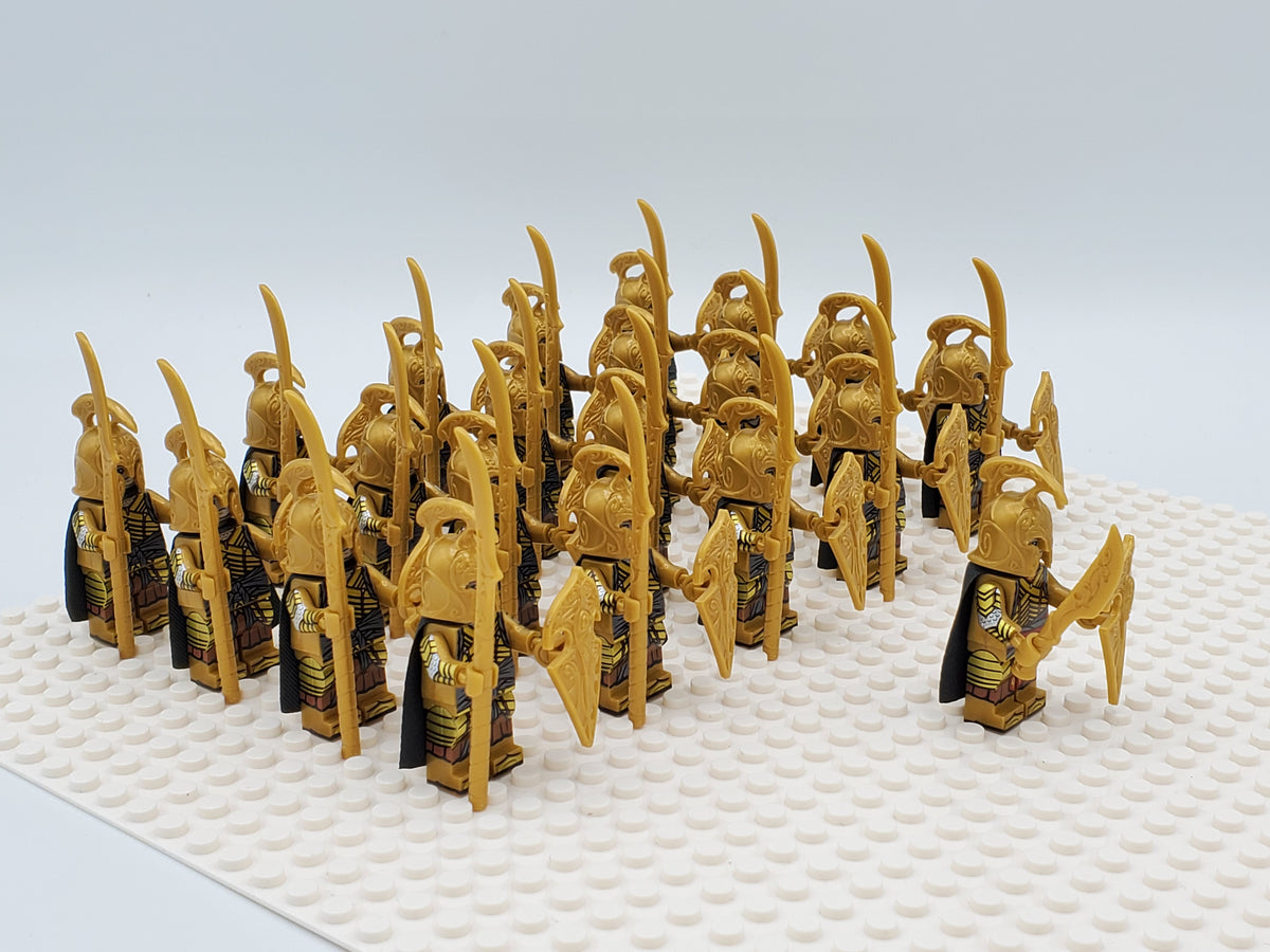 LOTR High Elves Spears Infantry Army 21 Minifigures Set