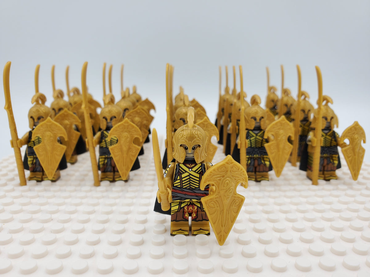 LOTR High Elves Spears Infantry Army 21 Minifigures Set