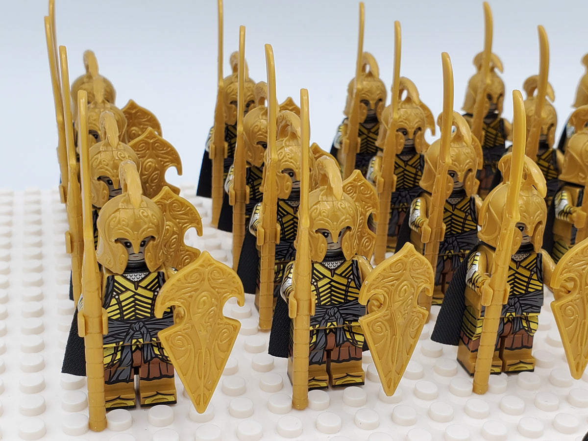 LOTR High Elves Spears Infantry Army 21 Minifigures Set