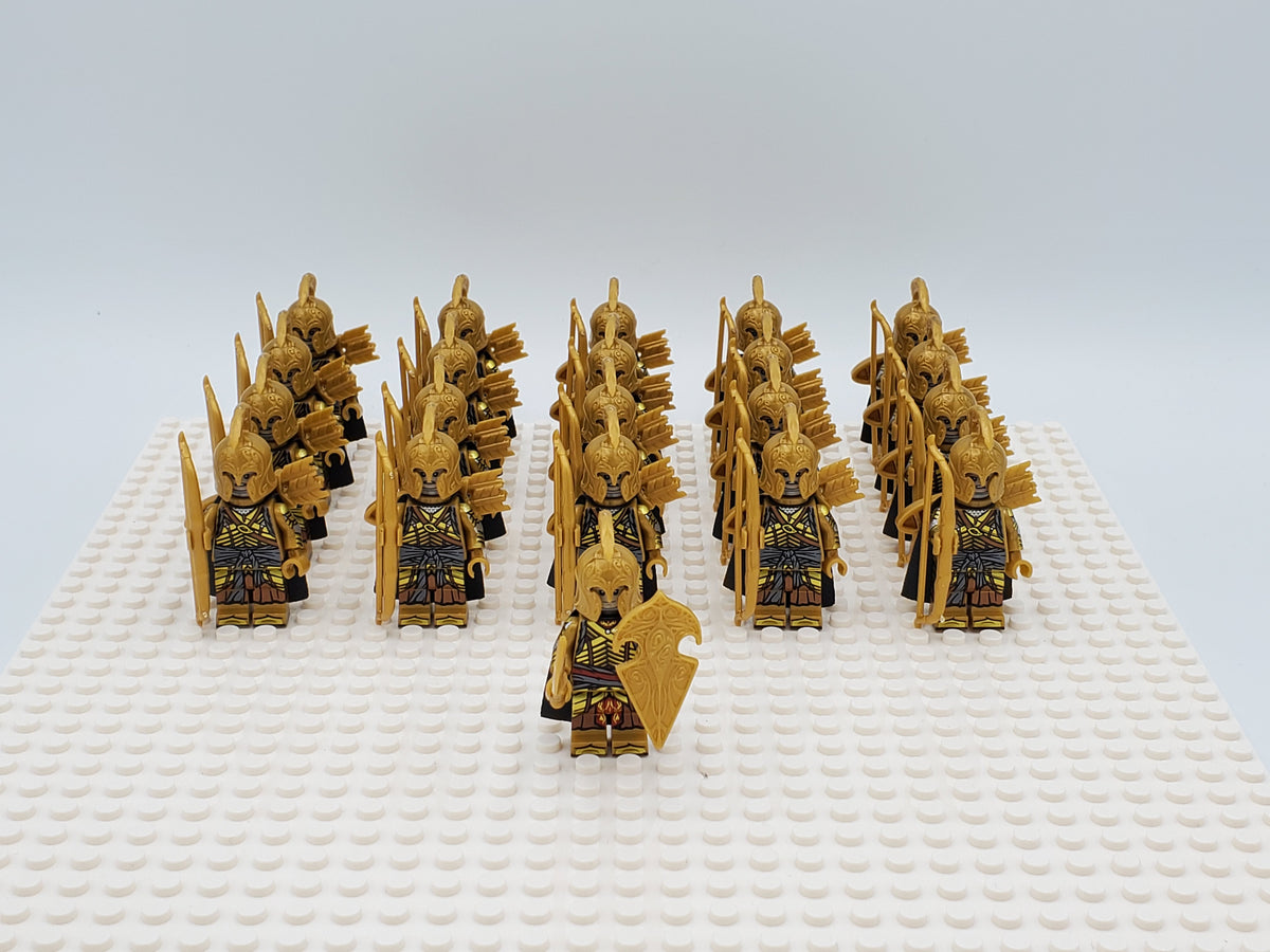 LOTR High Elves Long Bows Infantry Army 21 Minifigures Set