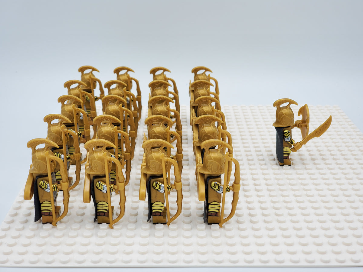 LOTR High Elves Long Bows Infantry Army 21 Minifigures Set