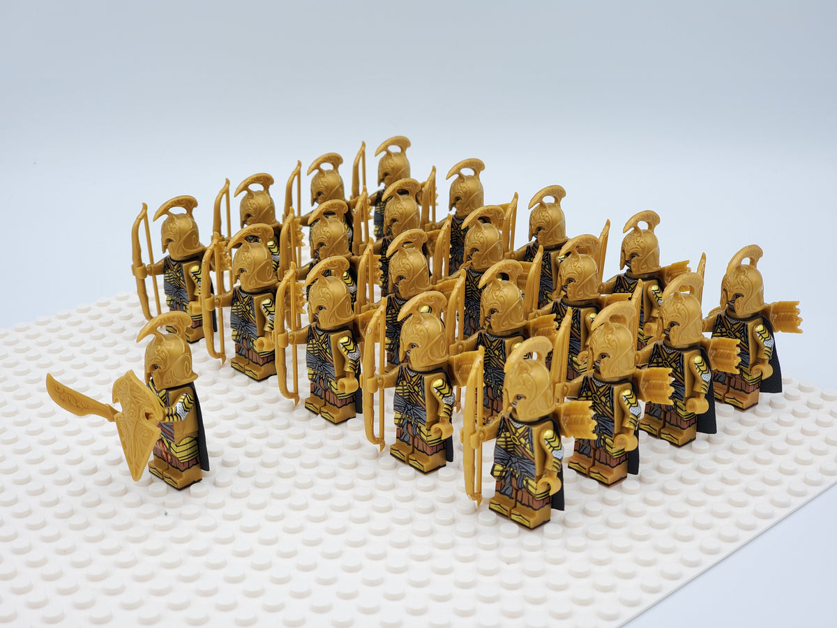 LOTR High Elves Long Bows Infantry Army 21 Minifigures Set