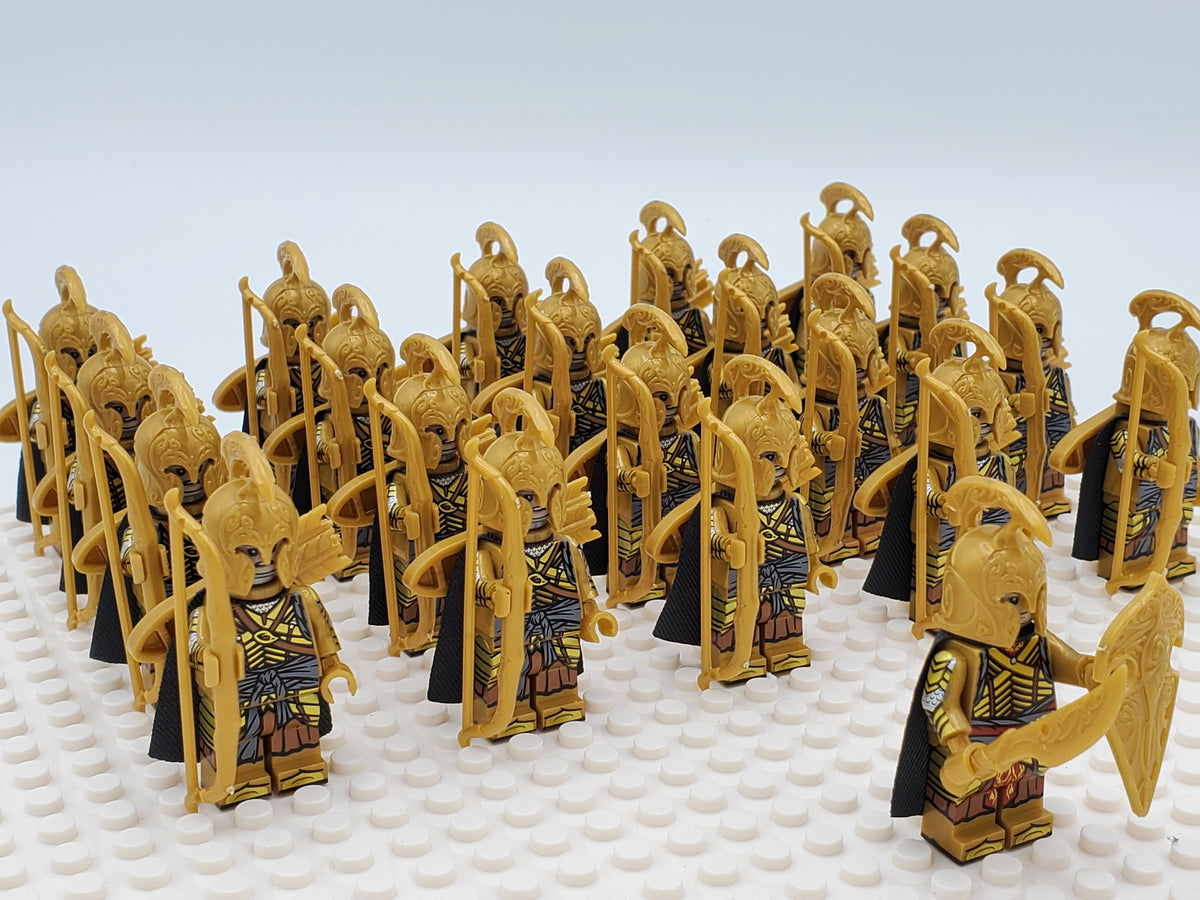 LOTR High Elves Long Bows Infantry Army 21 Minifigures Set