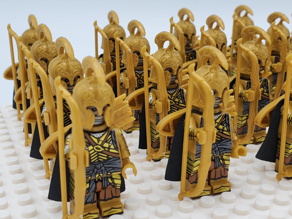 LOTR High Elves Long Bows Infantry Army 21 Minifigures Set