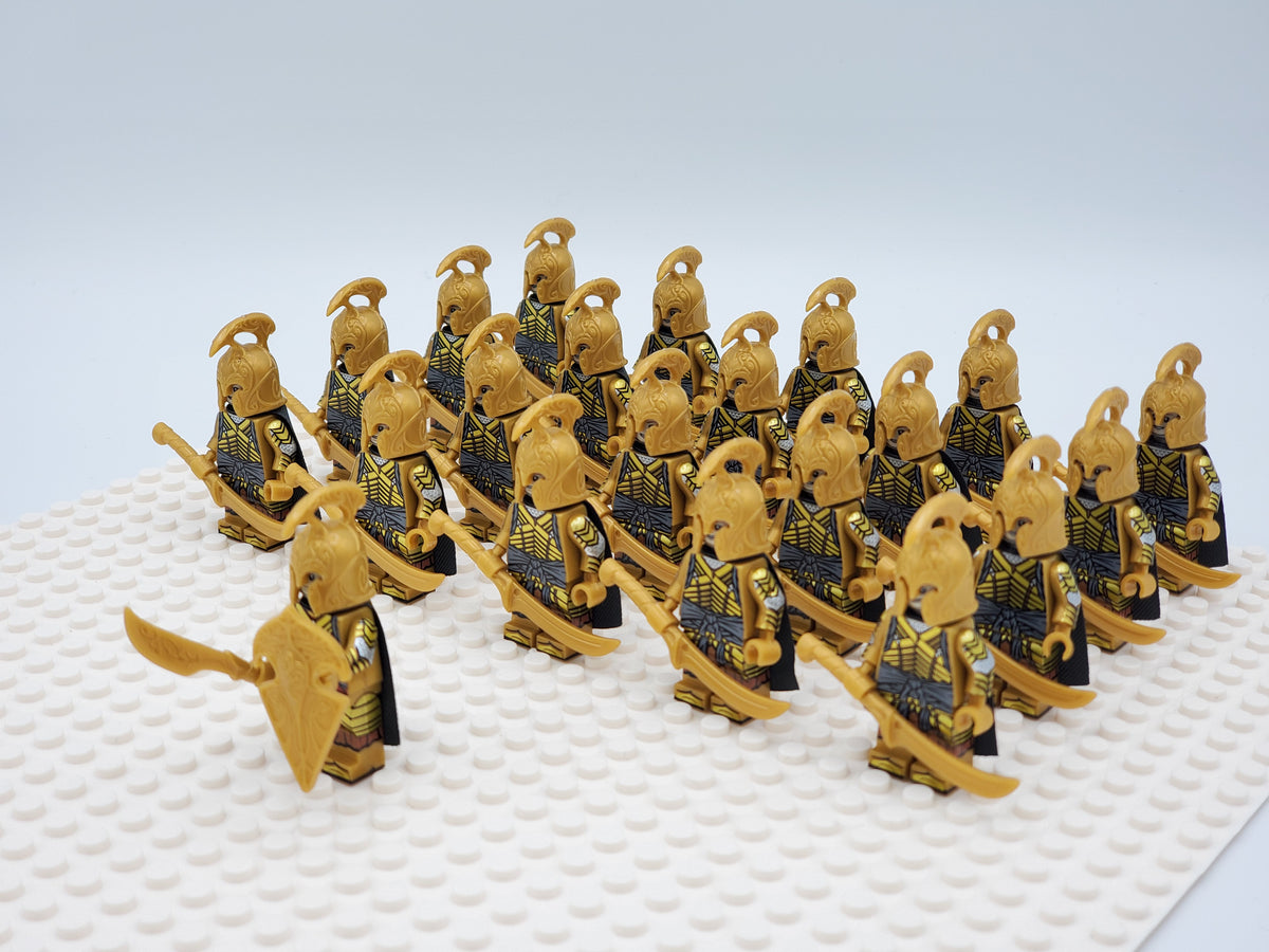LOTR High Elves Warrior Swords Infantry Army 21 Minifigures Set