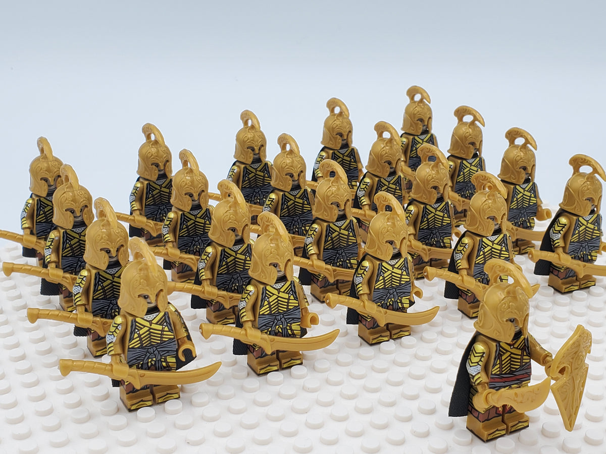 LOTR High Elves Warrior Swords Infantry Army 21 Minifigures Set
