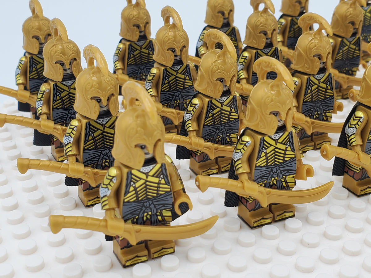 LOTR High Elves Warrior Swords Infantry Army 21 Minifigures Set