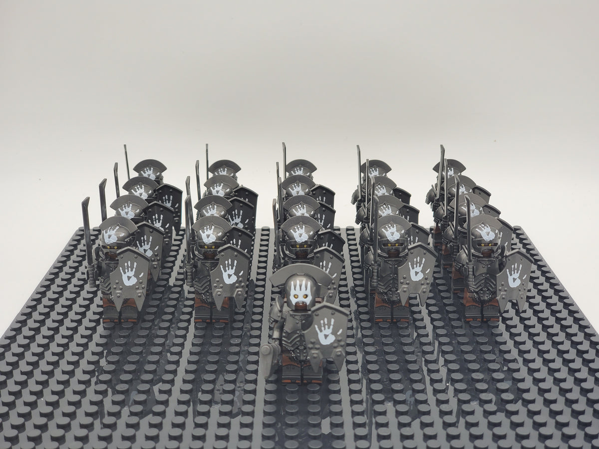LOTR Orc Heavy Swords Infantry Army 21 Minifigures Set