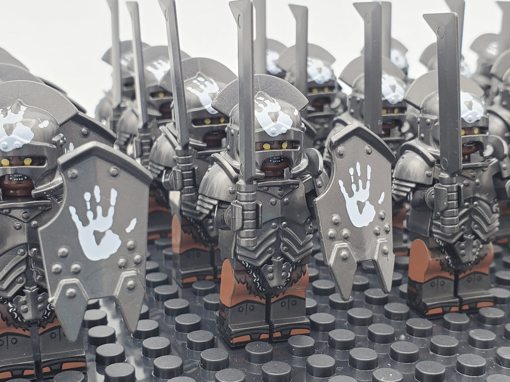 LOTR Orc Heavy Swords Infantry Army 21 Minifigures Set