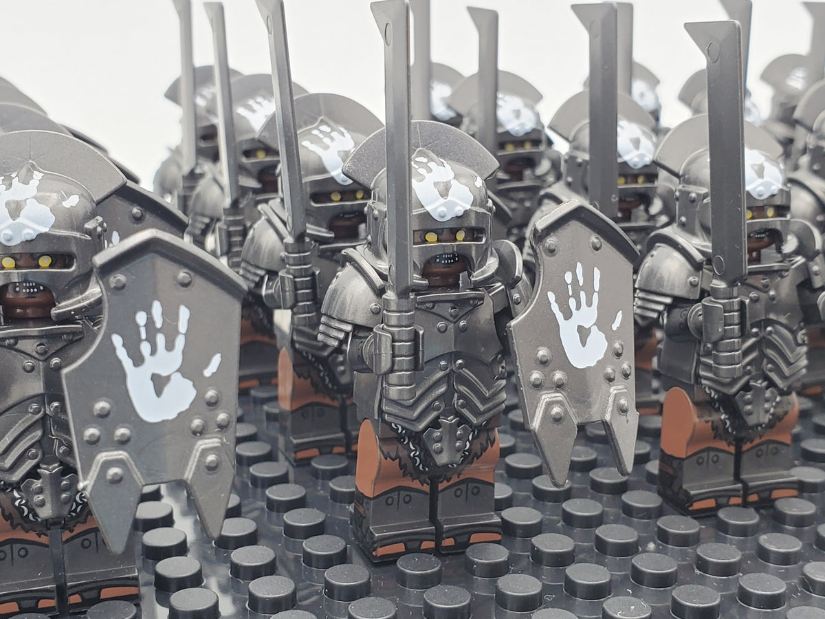 LOTR Orc Heavy Swords Infantry Army 21 Minifigures Set