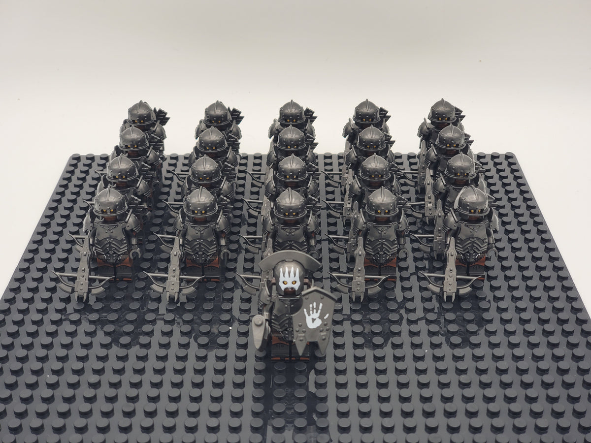 LOTR Orc Heavy Crossbows Infantry Army 21 Minifigures Set