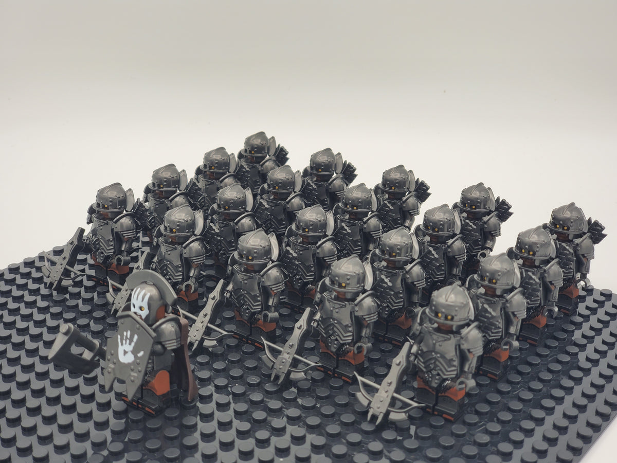 LOTR Orc Heavy Crossbows Infantry Army 21 Minifigures Set
