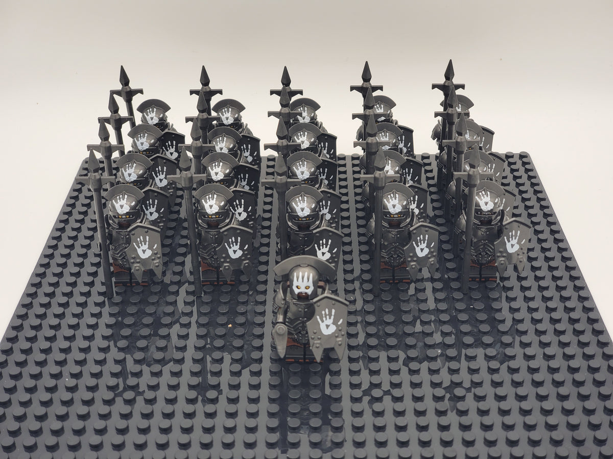 LOTR Orc Heavy Pikes Infantry Army 21 Minifigures Set