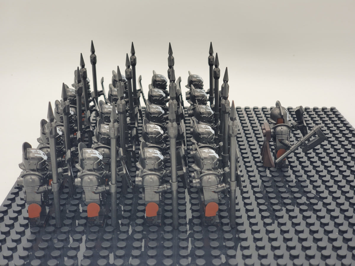 LOTR Orc Heavy Pikes Infantry Army 21 Minifigures Set