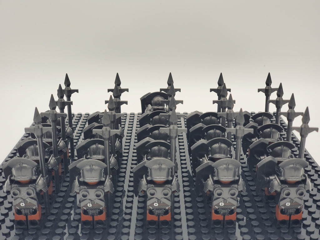 LOTR Orc Heavy Pikes Infantry Army 21 Minifigures Set