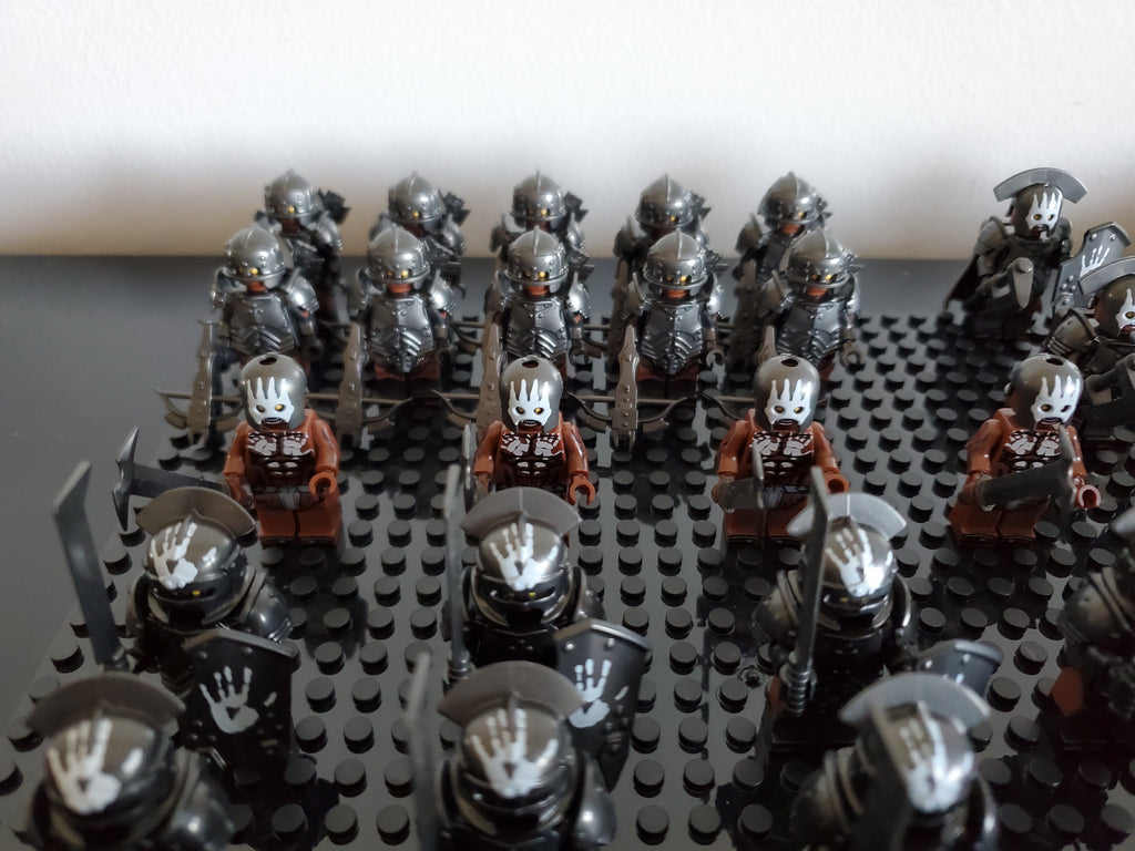 LOTR Orc Heavy Battalion Infantry Army 74 Minifigures Set