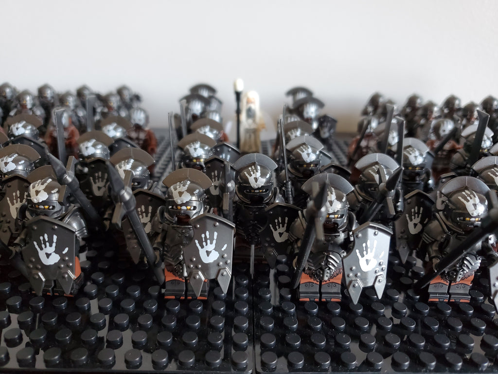 LOTR Orc Heavy Battalion Infantry Army 74 Minifigures Set