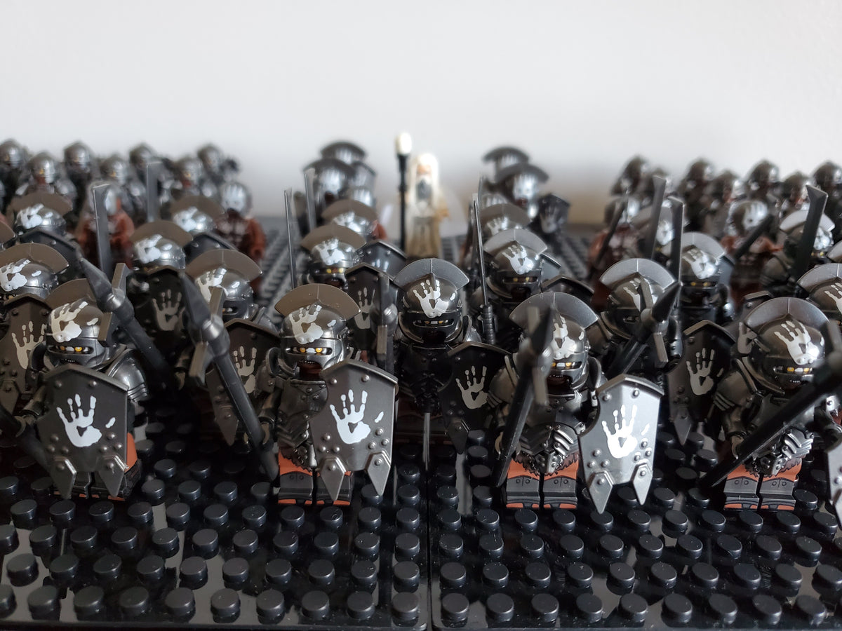 LOTR Orc Heavy Battalion Infantry Army 74 Minifigures Set