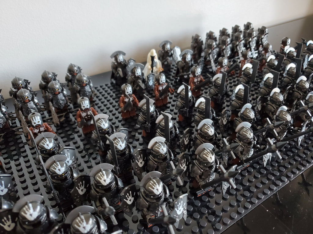 LOTR Orc Heavy Battalion Infantry Army 74 Minifigures Set