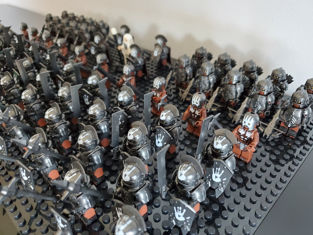 LOTR Orc Heavy Battalion Infantry Army 74 Minifigures Set