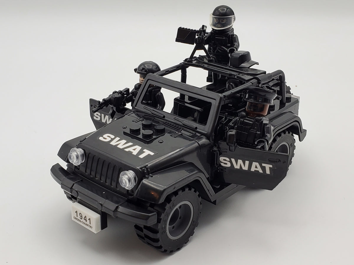 SWAT Team 12 Minifigures + Tactical Jeep Set