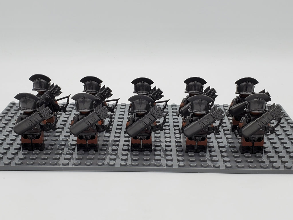 LOTR Orc Light Archers Infantry Army 10 Minifigures Set