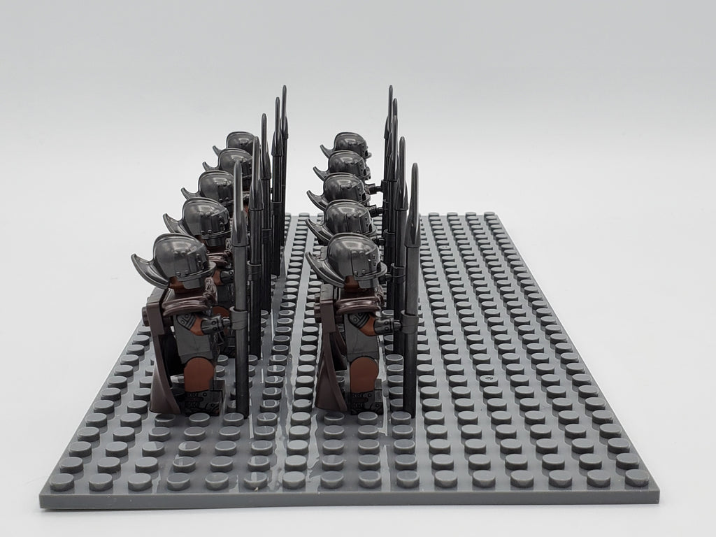 LOTR Orc Halberds Infantry Army 10 Minifigures Set
