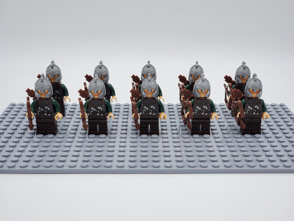 LOTR Rohan Archers Infantry Army 10 Minifigures Set