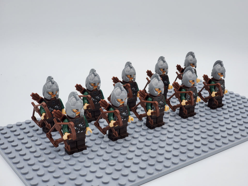 LOTR Rohan Archers Infantry Army 10 Minifigures Set