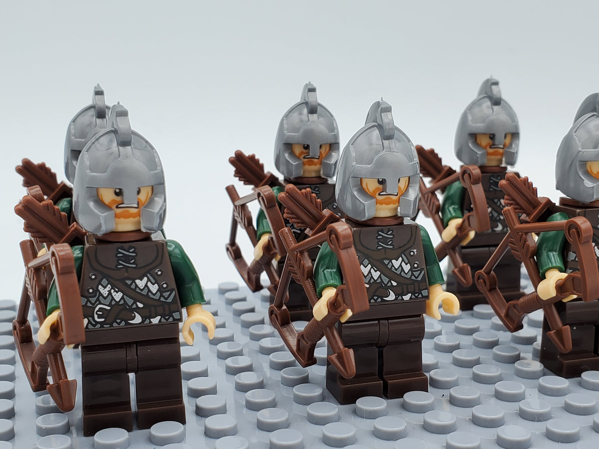 LOTR Rohan Archers Infantry Army 10 Minifigures Set