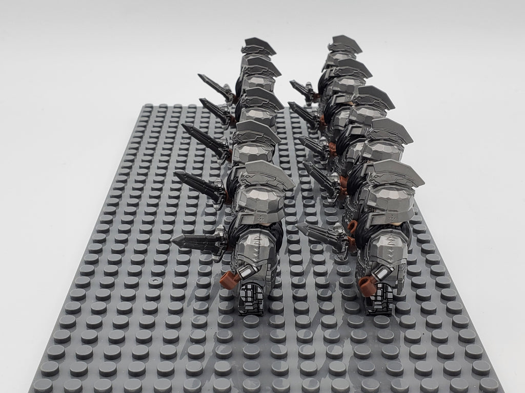 LOTR Dwarf Heavy Greatswords Infantry Army 10 Minifigures Set