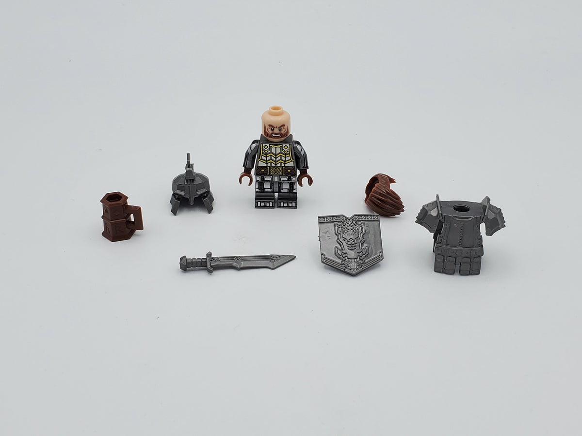 LOTR Dwarf Heavy Longswords Infantry Army 10 Minifigures Set