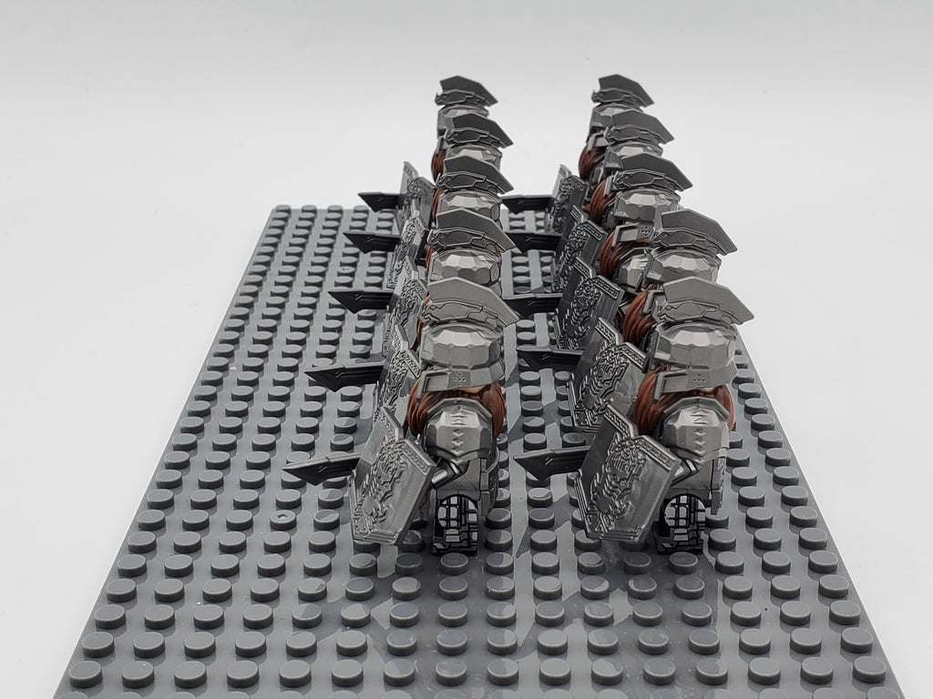 LOTR Dwarf Heavy Longswords Infantry Army 10 Minifigures Set