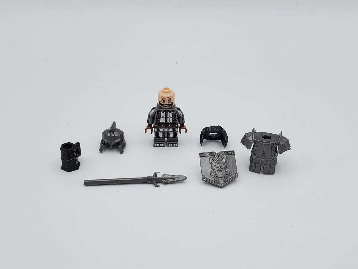 LOTR Dwarf Heavy Pikes Infantry Army 10 Minifigures Set