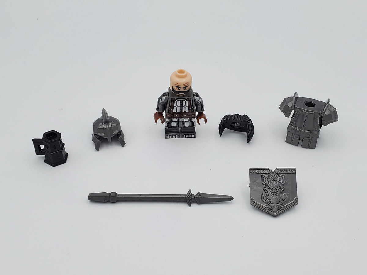 LOTR Dwarf Heavy Spears Infantry Army 10 Minifigures Set