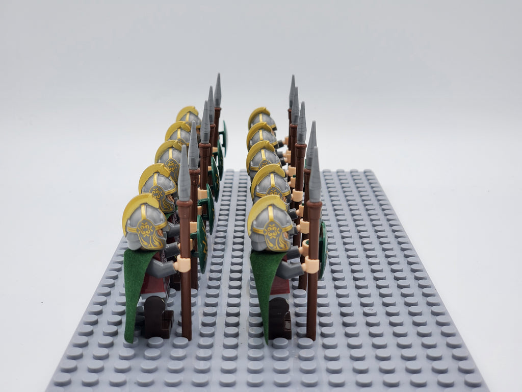 LOTR Rohan Spears Infantry Army 10 Minifigures Set