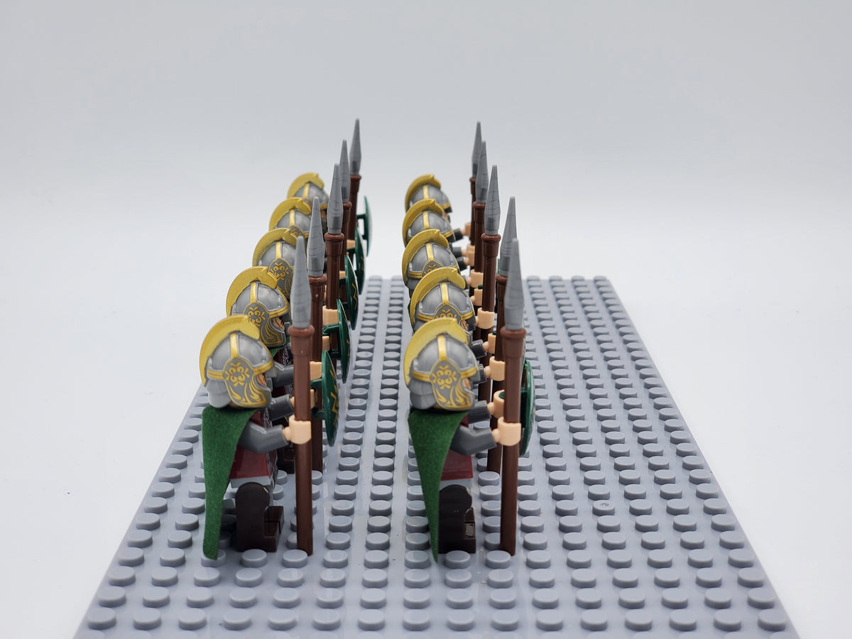 LOTR Rohan Spears Infantry Army 10 Minifigures Set