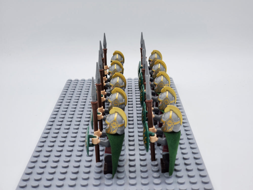 LOTR Rohan Spears Infantry Army 10 Minifigures Set