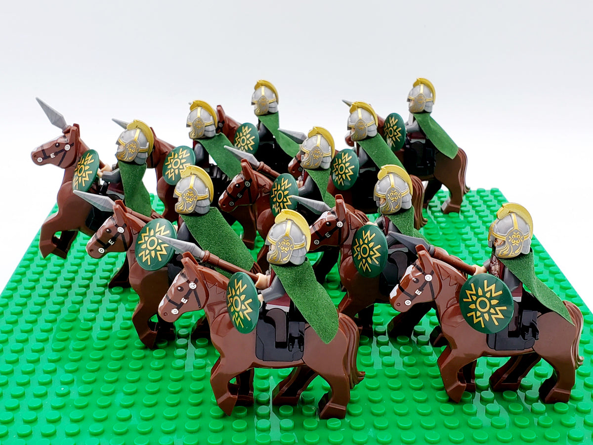 LOTR Riders of Rohan Infantry Army 10 Minifigures Set